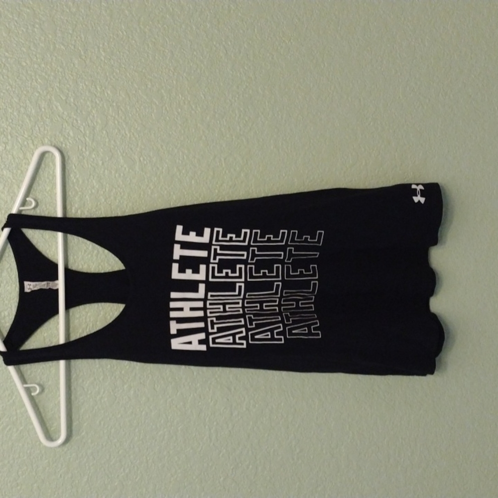 Under Armour Black Athlete Workout Racer Back Tank Top